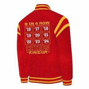 Chiefs Ready To Roll AFC West Champions 2024 Baseball Jacket 1 Chiefs Ready To Roll AFC West Champions 2024 Baseball Jacket