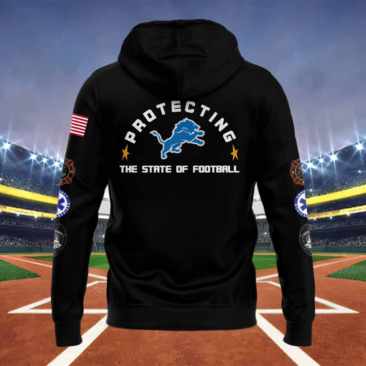 Lions 2024 First Responders Day Hoodie Lions 2024 First Responders Day Hoodie