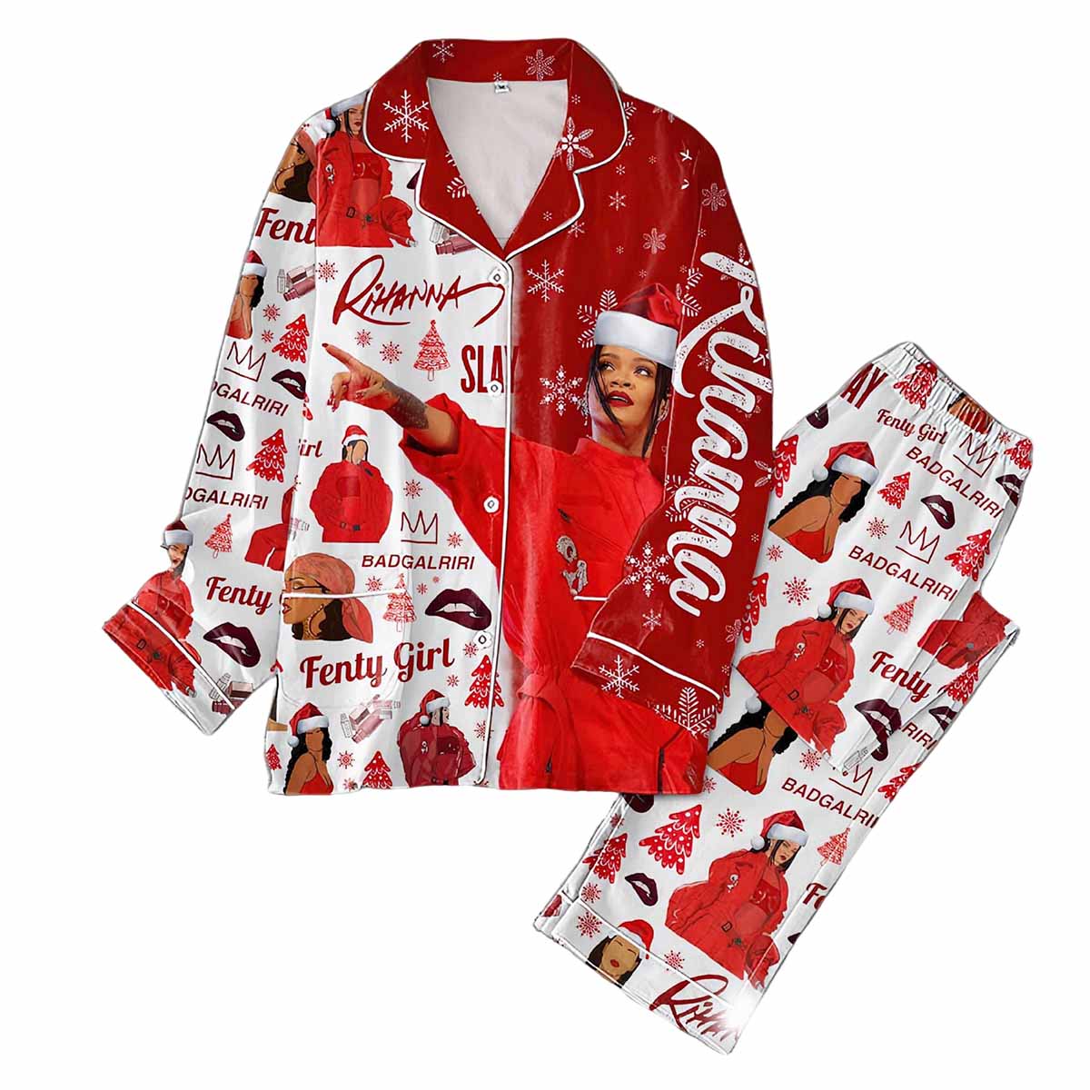 Christmas Rihanna loves Pajamas Set Christmas Rihanna loves Pajamas Set