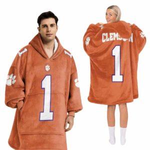 Clemson Football Blanket Hoodie