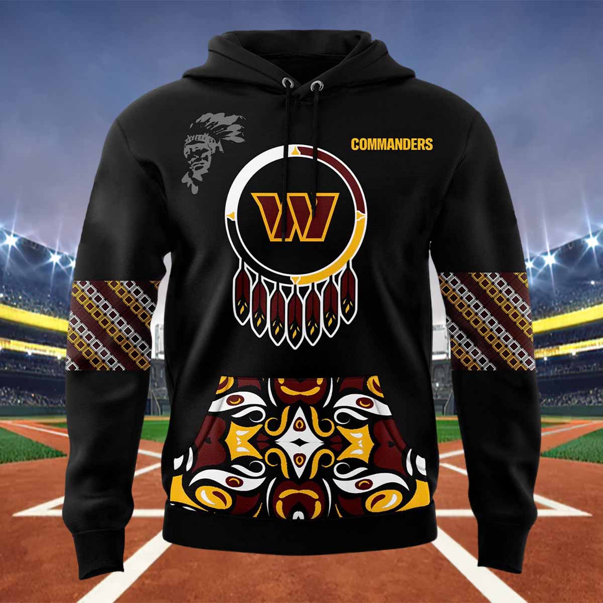 Commanders 2024 Native American Heritage Month Hoodie Commanders 2024 Native American Heritage Month Hoodie