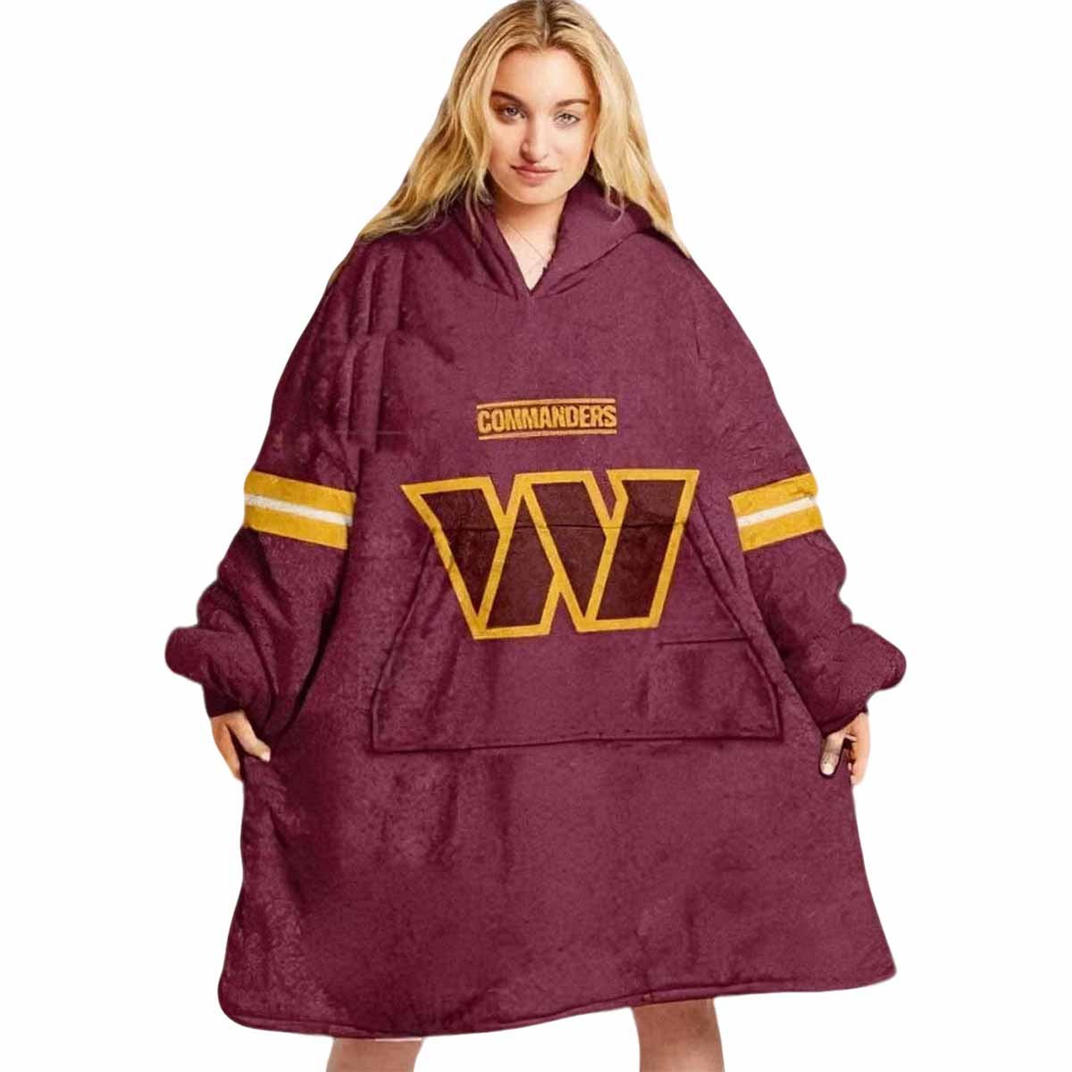 Commanders Home Jersey Blanket Hoodie Commanders Home Jersey Blanket Hoodie