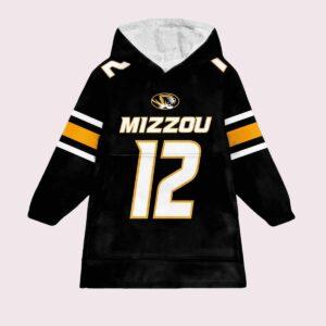Cook 12 Missouri Football Blanket Hoodie