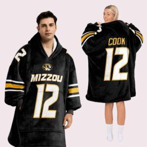 Cook 12 Missouri Football Blanket Hoodie