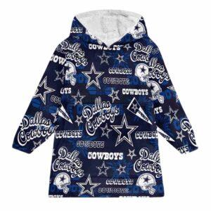 Cowboys Football All Over Print Unisex Hoodie Blanket Cowboys Football All Over Print Unisex Hoodie Blanket