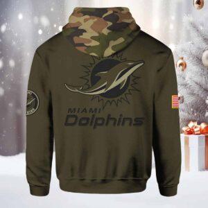 Dolphins 2024 Salute to Service Camo Hoodie
