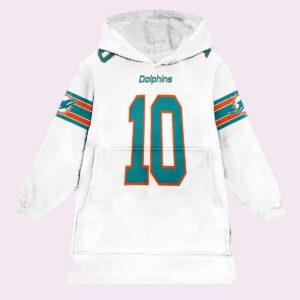 Dolphins Hill 10 Football Unisex Blanket Hoodie