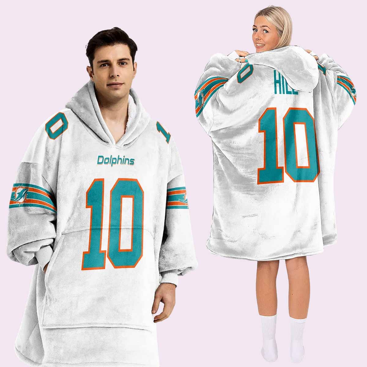 Dolphins Hill 10 Football Unisex Blanket Hoodie Dolphins Hill 10 Football Unisex Blanket Hoodie
