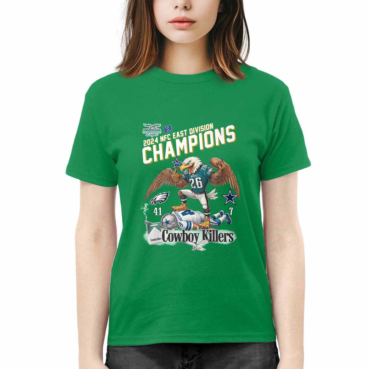 Eagles 2024 East Division Champions Cowboy Killers Shirt Eagles 2024 East Division Champions Cowboy Killers Shirt