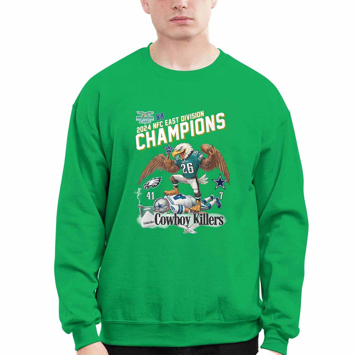 Eagles 2024 East Division Champions Cowboy Killers Shirt Eagles 2024 East Division Champions Cowboy Killers Shirt