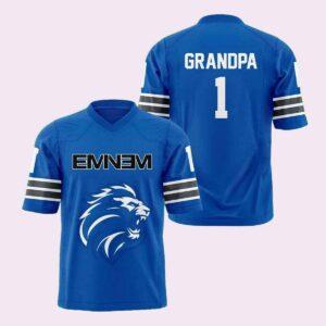 Eminem Lions GRANDPA 1 Football Jersey Eminem Lions GRANDPA 1 Football Jersey