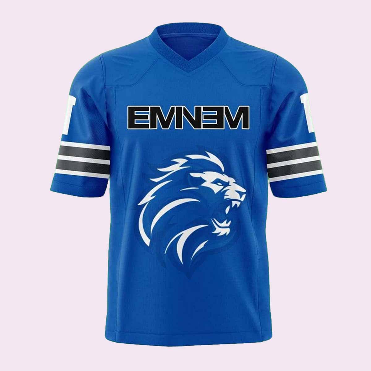 Eminem Lions GRANDPA 1 Football Jersey Eminem Lions GRANDPA 1 Football Jersey