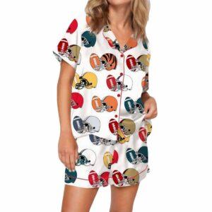 Football Game Day Satin Pajama Set Football Game Day Satin Pajama Set