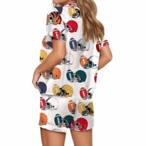 Football Game Day Satin Pajama Set 1 Football Game Day Satin Pajama Set