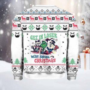 Get In Loser We're Saving Christmas Sweater 1 Get In Loser We're Saving Christmas Sweater