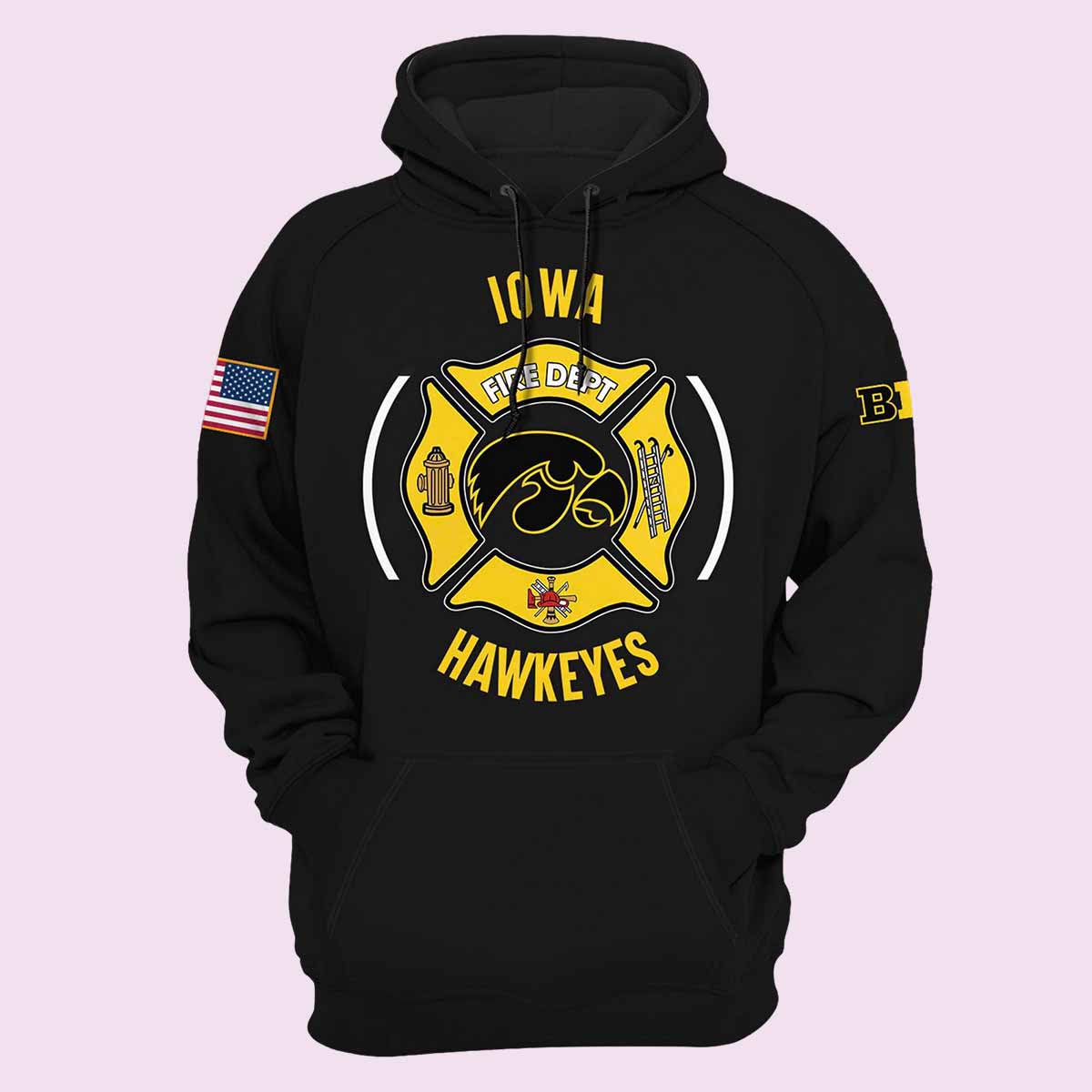 Hawkeye 2024 Firefighter Appreciation Night Hoodie Hawkeye 2024 Firefighter Appreciation Night Hoodie
