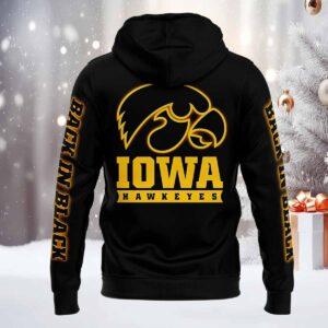 Hawkeye Football Back In Black Hoodie