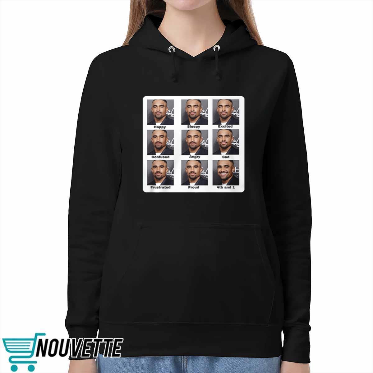 Jalen Hurts Memes Faces Happy Sleepy 4th and 1 Shirt Jalen Hurts Memes Faces Happy Sleepy 4th and 1 Shirt