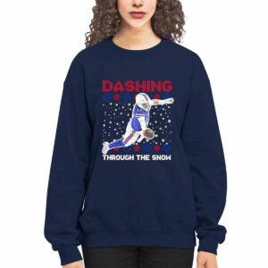 Josh Allen Dashing Through The Snow Shirt 3 Josh Allen Dashing Through The Snow Shirt