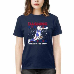 Josh Allen Dashing Through The Snow Shirt Josh Allen Dashing Through The Snow Shirt