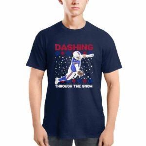 Josh Allen Dashing Through The Snow Shirt 2 Josh Allen Dashing Through The Snow Shirt