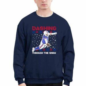 Josh Allen Dashing Through The Snow Shirt 1 Josh Allen Dashing Through The Snow Shirt