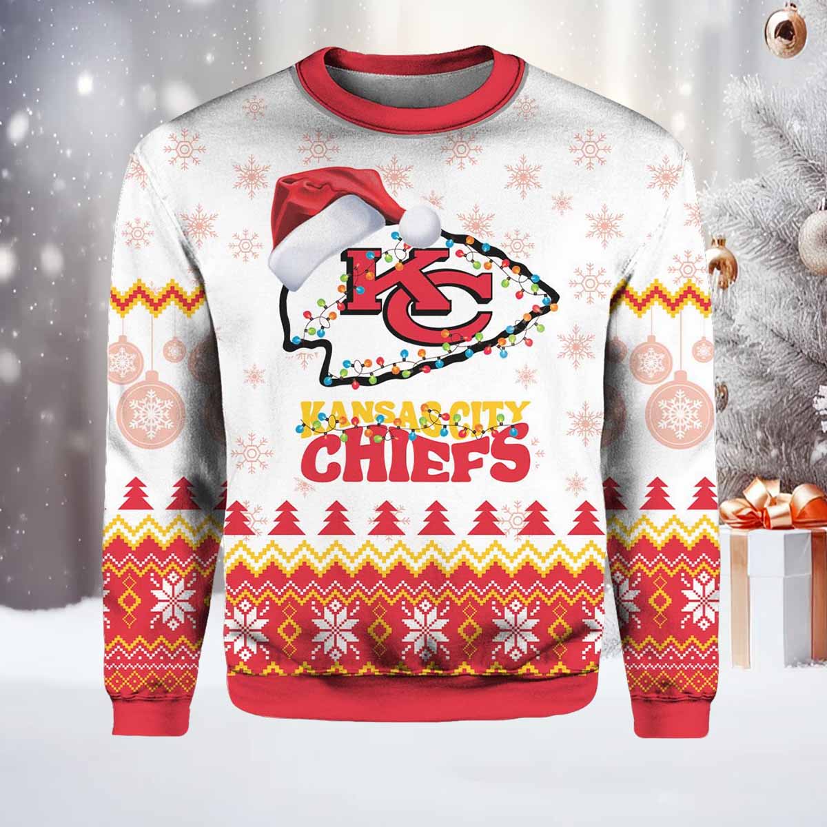 KC Chiefs 2024 Ugly Christmas Sweater KC Chiefs 2024 Ugly Christmas Sweater