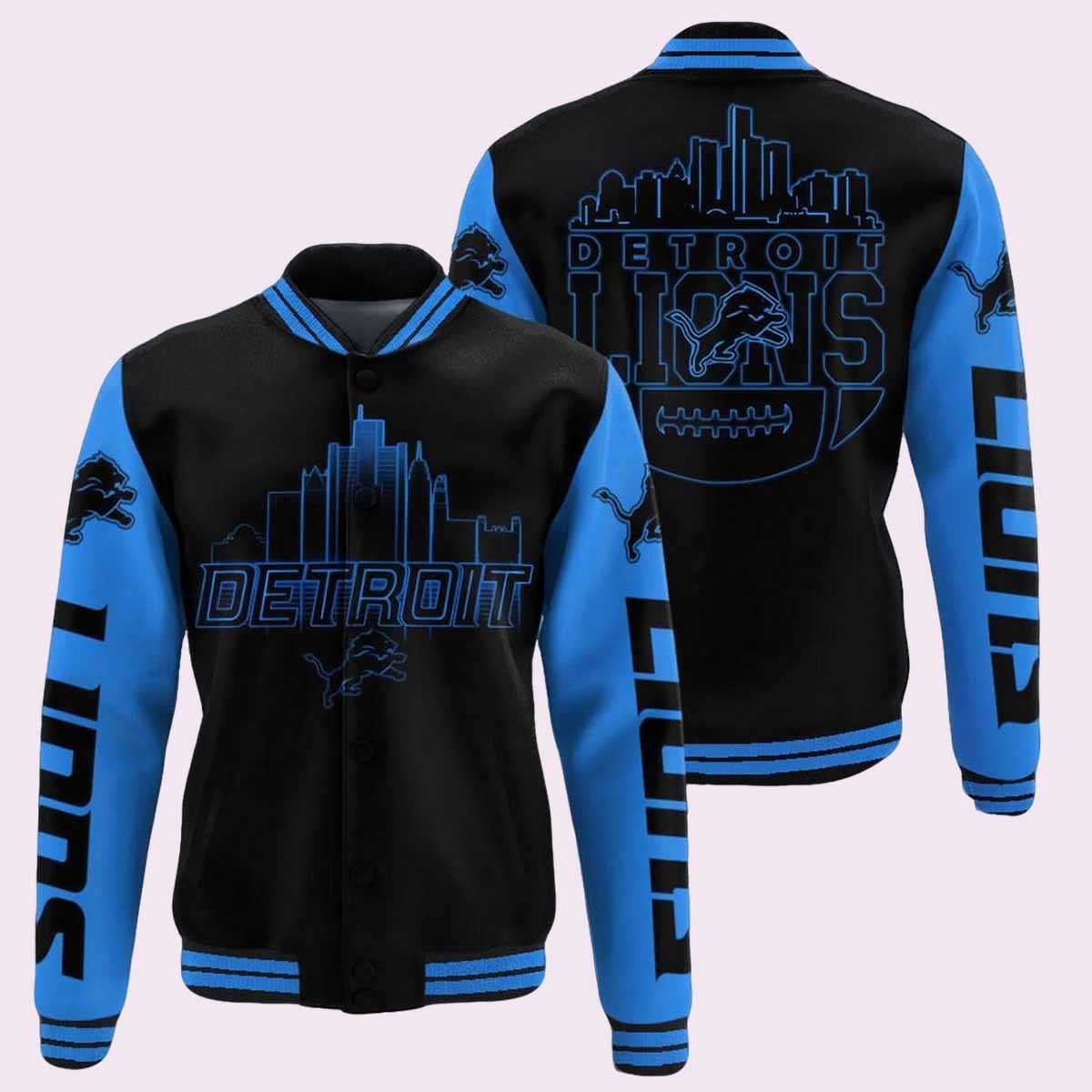 Lions 2024 Back In Black Baseball Jacket Lions 2024 Back In Black Baseball Jacket
