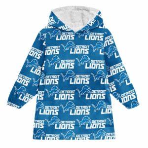 Lions All Over Print Unisex Hoodie Blanket Lions All Over Print Unisex Hoodie Blanket