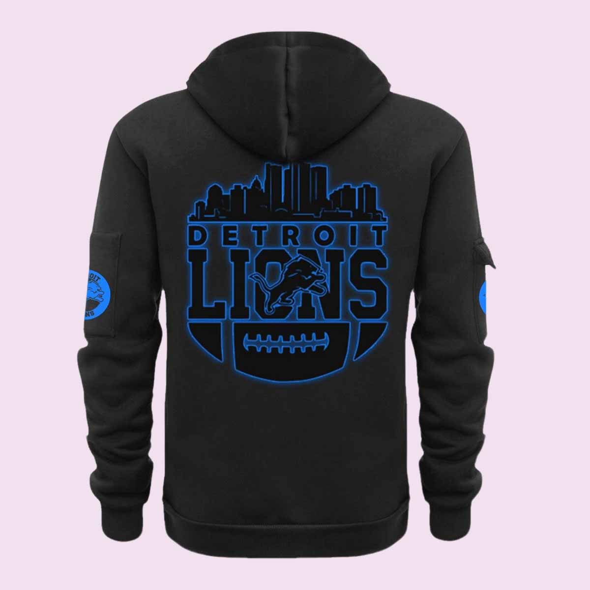 Lions Back In Black Quarter Zip Hoodie Lions Back In Black Quarter Zip Hoodie