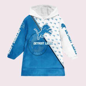 Lions Football More The Roar Unisex Blanket Hoodie