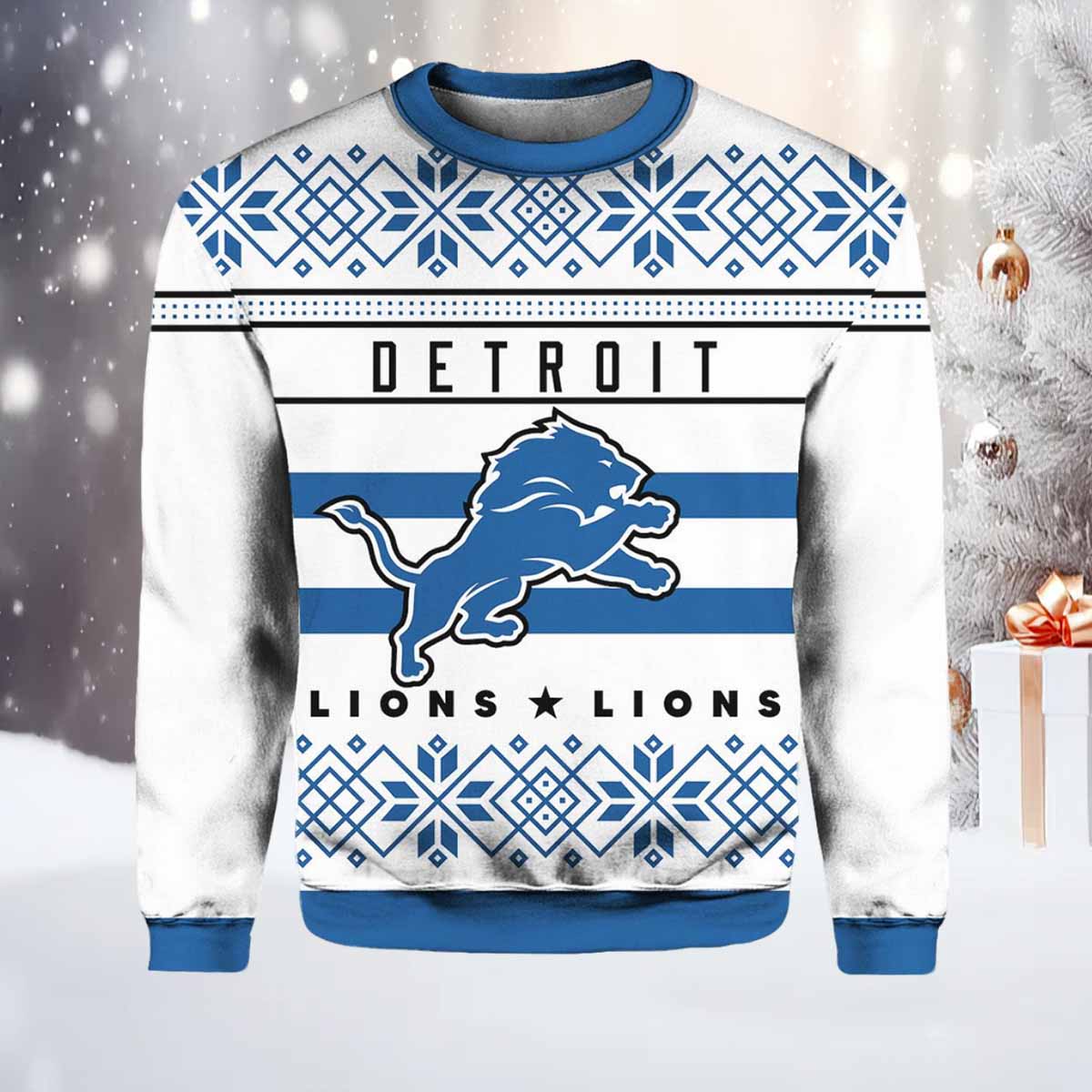 Lions Football Ugly Christmas Sweater Lions Football Ugly Christmas Sweater