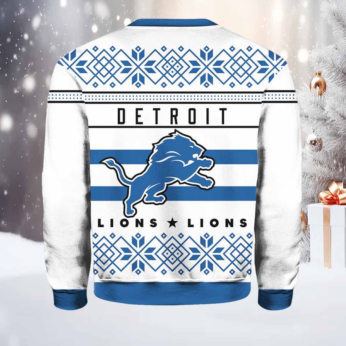 Lions Football Ugly Christmas Sweater Lions Football Ugly Christmas Sweater