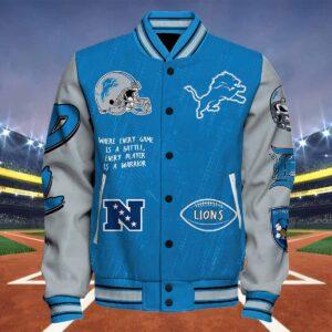 Lions Where Every Game Is A Battle Every Player Is A Warrior Jacket Lions Where Every Game Is A Battle Every Player Is A Warrior Jacket
