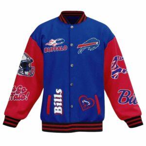Mafia Bills Lets Go Buffalo Baseball Jacket Mafia Bills Lets Go Buffalo Baseball Jacket