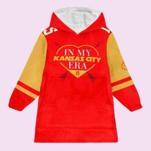 Mahomes 15 In My Kansas City Era Unisex Blanket Hoodie Mahomes 15 In My Kansas City Era Unisex Blanket Hoodie