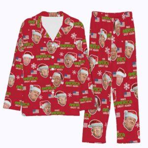 Make America Great Again Trump Face Pajama Set
