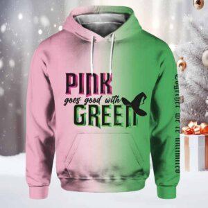 Movie-Inspired Pink Goes Good With Green Hoodie Movie-Inspired Pink Goes Good With Green Hoodie