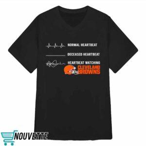 Normal Heartbeat Deceased Heartbeat Heartbeat Watching Browns Shirt 3 Normal Heartbeat Deceased Heartbeat Heartbeat Watching Browns Shirt