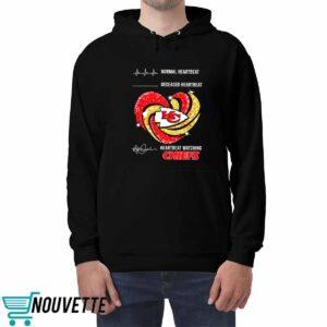 Normal Heartbeat Deceased Heartbeat Heartbeat Watching Chiefs Shirt