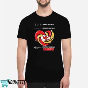 Normal Heartbeat Deceased Heartbeat Heartbeat Watching Chiefs Shirt