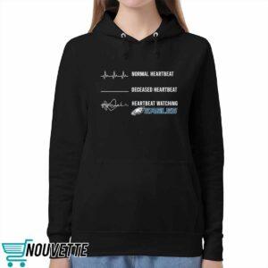 Normal Heartbeat Deceased Heartbeat Heartbeat Watching Eagles Shirt
