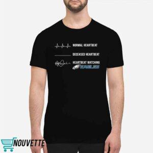 Normal Heartbeat Deceased Heartbeat Heartbeat Watching Eagles Shirt