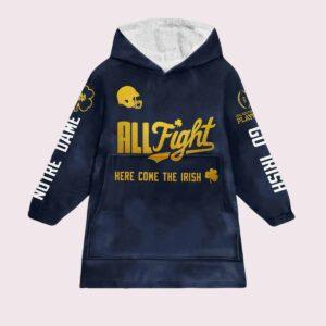 Notre Dame Sugar Bowl Playoff Quarterfinal Here Come The Irish Blanket Hoodie Notre Dame Sugar Bowl Playoff Quarterfinal Here Come The Irish Blanket Hoodie