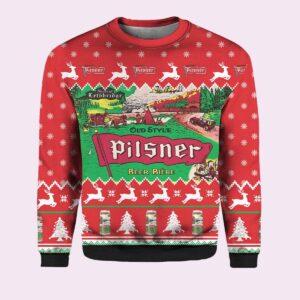 Old Style Pilsner Ugly Christmas Sweater
