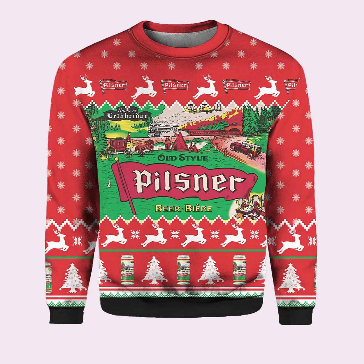 Old Style Pilsner Ugly Christmas Sweater Old Style Pilsner Ugly Christmas Sweater
