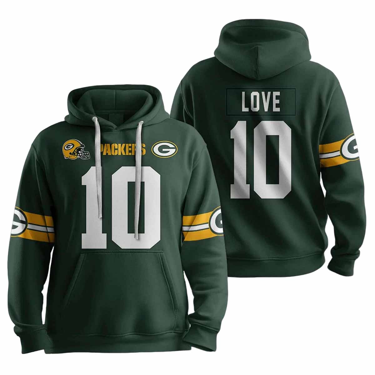 Packers 10 Love Football Unisex Blanket Hoodie Packers 10 Love Football Unisex Blanket Hoodie
