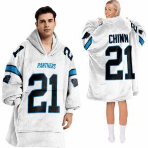 Panthers Chinn 21 Football Unisex Blanket Hoodie