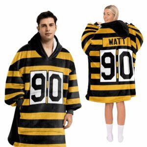 Pittsburgh 90 Football Hoodie Blanket