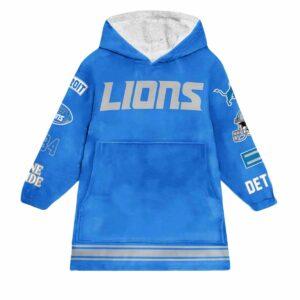 Property Of Lions Football Unisex Blanket Hoodie